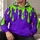 Neon Green and Purple Melting Drips for Bold Everyday Streetwear and Creative Looks All-over Print Hoodie (Lightweight) - 6