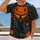 Glowing Jack-O'-Lantern And Victorian Vampire Halloween Party Spooky Night Gathering All-over Print Unisex T-shirt - 2