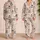 Cute Cat Faces with Bows and Sunglasses for Cozy Nights and Weekend Lounging Gifts Satin Pajamas Set - 2