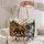 Brown Bear Forest Cabin Waterfall Scenery for Camping and Hiking Getaways Outdoors Quilted Tote Bag - 5