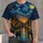 Swirling Starry Sky Over Canal Town For Evening Strolls And Artful Escapes All-over Print Unisex T-shirt - 1