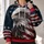 Bald Eagle and Star-Spangled Colors for Independence Day and Outdoor Adventure Wear All-over Print Hoodie (Lightweight) - 2