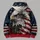 Bald Eagle and Star-Spangled Colors for Independence Day and Outdoor Adventure Wear All-over Print Hoodie (Lightweight) - 5