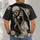 Ivory Skeleton Couple Romance for Gothic Date Nights, Halloween Parties, and Couples All-over Print Unisex T-shirt - 4