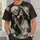 Ivory Skeleton Couple Romance for Gothic Date Nights, Halloween Parties, and Couples All-over Print Unisex T-shirt - 6