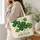 Vintage Green Clover Motif for St Patrick’s Day and Everyday Irish Luck Gift Giving Quilted Tote Bag - 3