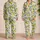 Lemon Branches And Butterflies For Fresh, Relaxing Summer Lounging Satin Pajamas Set - 2