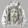 Monochrome Crown Of Thorns Portrait For Quiet Faith And Everyday Spiritual Lifestyle All-over Print Hoodie (Lightweight) - 4