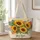 Boho Sunflower Bouquet for Summer Market Days and Garden Gatherings and Gifts Quilted Tote Bag - 1