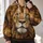 Golden Lion Face for Bold Outdoor Adventures and Everyday Wildlife Style Lovers All-over Print Hoodie (Lightweight) - 2