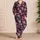 Pink Skull And Blossom Motifs For Cozy Gothic Lounge Style And Relaxed Evenings Satin Pajamas Set - 4
