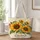 Sunflower Bouquet with Boho Patchwork Colors for Autumn Market Days and Everyday Style Quilted Tote Bag - 1