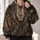 Golden Lion and Botanical Flourishes for Bold Everyday Wear and Vintage Animal Style All-over Print Hoodie (Lightweight) - 2