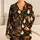 Halloween Bats, Black Cats & Jack-o'-Lanterns for Cozy October Nights and Witchy Gifts Satin Pajamas Set - 1
