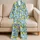 Watercolor Lemon Botanicals for Relaxing Summer Mornings and Elegant Gifts for Her Satin Pajamas Set - 5
