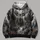 Dark Forest Stags and Flying Birds for Camping, Hunting, Outdoor Adventures and Hiking All-over Print Hoodie (Lightweight) - 4