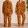 Halloween Pumpkins, Witch Hats and Bats for Cozy October Nights and Seasonal Gifting Satin Pajamas Set - 2