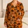 Halloween Pumpkins, Witch Hats and Bats for Cozy October Nights and Seasonal Gifting Satin Pajamas Set - 1