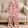 Strawberry Cupcakes And Fresh Berries For Cozy Summer Mornings And Sweet Treat Lovers Satin Pajamas Set - 5