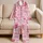 Pink Cowboy Boots with Bows for Cozy Western-Inspired Evenings and Relaxed Lounging Satin Pajamas Set - 5