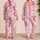 Pink Cowboy Boots with Bows for Cozy Western-Inspired Evenings and Relaxed Lounging Satin Pajamas Set - 2