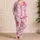 Pink Cowboy Boots with Bows for Cozy Western-Inspired Evenings and Relaxed Lounging Satin Pajamas Set - 4