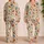 Papaya And Berry Fruit Motifs For Relaxing Tropical Summer Evenings Satin Pajamas Set - 2