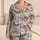 Skull Butterfly and Blush Blossom Motifs for Gothic Cottagecore Evenings at Home Satin Pajamas Set - 1