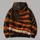 Wavy Orange And Black Flag With Vintage Script For Commute And Outdoor Casual Wear All-over Print Hoodie (Lightweight) - 5