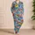 Colorful Botanical Blooms for Relaxed Evenings and Cheerful At-Home Style for Her Satin Pajamas Set - 4