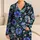 Teal Sugar Skulls and Wildflowers for Spooky Season Lounging and Cozy Nights for Her Satin Pajamas Set - 1