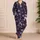 Blue Evil Eye Celestial Motifs for Dreamy Summer Nights and Relaxed Everyday Style Satin Pajamas Set - 4