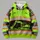 Fluorescent Excavator Workwear for Construction Sites and Outdoor Projects All-over Print Hoodie (Lightweight) - 4