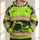 Fluorescent Excavator Workwear for Construction Sites and Outdoor Projects All-over Print Hoodie (Lightweight) - 1