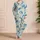 Blue Sea Turtle Coastal Motifs for Relaxed Summer Getaways and Ocean Lovers Satin Pajamas Set - 4