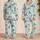 Blue Sea Turtle Coastal Motifs for Relaxed Summer Getaways and Ocean Lovers Satin Pajamas Set - 2