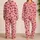 Pink Cherry Motifs for Sweet Spring Summer Lounging and Cozy Home Days Satin Pajamas Set - 2