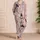 Whimsical Kittens, Wildflowers And Butterflies For Cozy Springtime Lounging At Home Satin Pajamas Set - 4