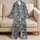 Whimsical Dog Faces for Cozy Lounging and Relaxed Weekends, Gift for Women Dog Lovers Satin Pajamas Set - 5