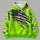 Neon Green Torn American Flag Workwear for Outdoor Jobs and Weekend Adventures All-over Print Hoodie (Lightweight) - 4