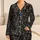 Playful Black Cat Faces for Cozy Spring Nights and Relaxed Home Lounging for Cat Lovers Satin Pajamas Set - 1