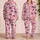 Cute Kitten Faces and Paw Hearts for Cozy Nights at Home, a Sweet Gift for Cat Lovers Satin Pajamas Set - 2