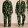 Lime Green Alien UFO Night Sky for Cozy Movie Nights and Playful Lounging Satin Pajamas Set - 2