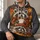 Three Cozy Raccoons and Autumn Pumpkins for Halloween and Thanksgiving Gatherings All-over Print Hoodie (Lightweight) - 6
