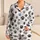 Black Paw Prints for Cozy Everyday Lounging and Pet Lover Comfort Satin Pajamas Set - 1