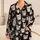 Black, Gray & White Kitten Faces for Cozy Cat-Lover Nights and Sweet Gift Giving Satin Pajamas Set - 1