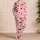 Red and Pink Heart Motifs for Cozy Valentine's Morning Lounging and Sweet Gifts for Her Satin Pajamas Set - 4