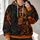 Orange Sugar Skull Butterflies And Florals For Gothic Festival Weekend Outings All-over Print Hoodie (Lightweight) - 2