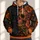 Orange Sugar Skull Butterflies And Florals For Gothic Festival Weekend Outings All-over Print Hoodie (Lightweight) - 1