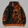 Orange Sugar Skull Butterflies And Florals For Gothic Festival Weekend Outings All-over Print Hoodie (Lightweight) - 5
